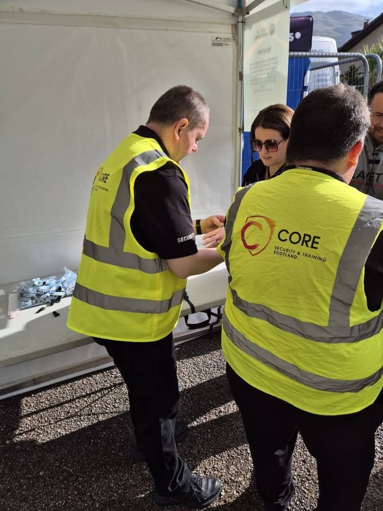 Core Security and Training door supervisors on duty
